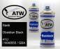 Preview: Saab, Obsidian Black, 41U / WA8555 / GBA: 400ml Sprühdose + 400ml Klarlack - Set, von ATW Autoteile West.